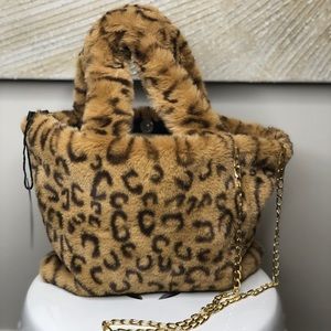 Faux fur handbags